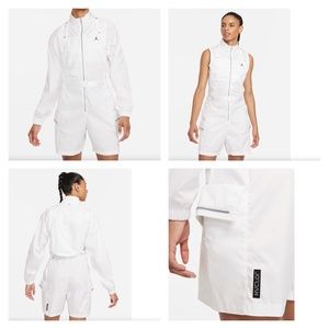 Nike Jordan Next Utility Capsule Flight Suit Romper Jumpsuit White Small NEW